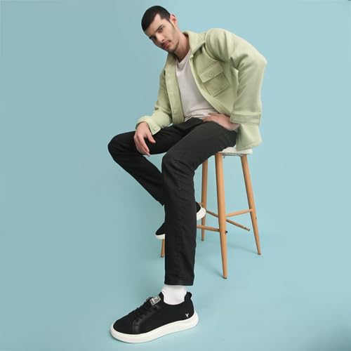Image of YOHO Trip Sneakers for Men | Stylish Casual Shoes with Elastic Laces | Comfortable, Stretchable & Ultra-Lightweight | Premium Breathable Mesh Fabric