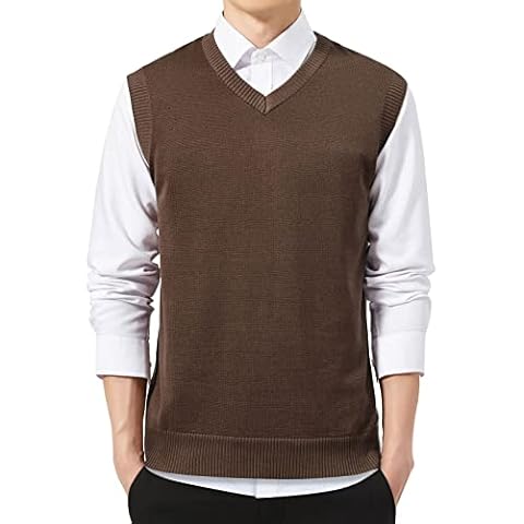 Pull MANBOZIXi sans manches café Cover