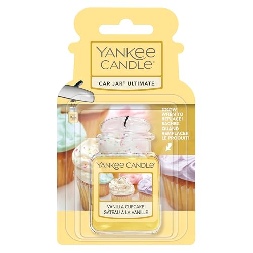 Yankee Candle Car Jar Ultimate Scented Air Freshener | Vanilla Cupcake | 2 count