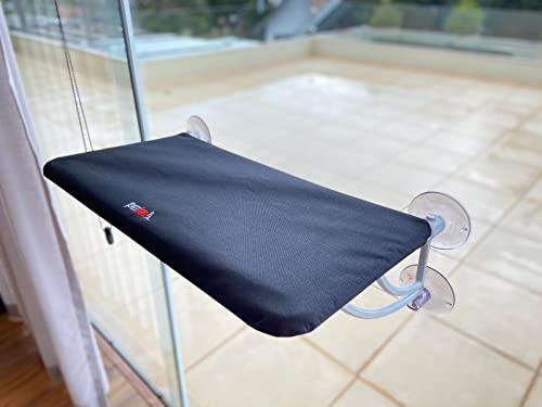 Cama de Janela Suspensa com Ventosa para Gatos Petlon - Preto