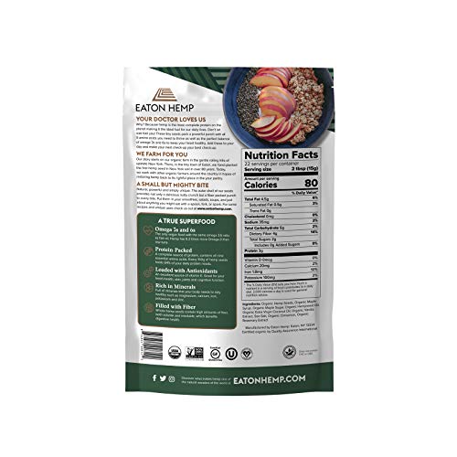 Eaton Hemp Maple Cinnamon Toasted Super Seeds, 12oz Pack, Toasted Hemp Seeds with Natural Spices and Flavors, High Fiber… - Image 3