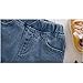 GLYJRXFS Little Baby Boys Girls Elastic Waist Fashion Ripped Jeans Blue