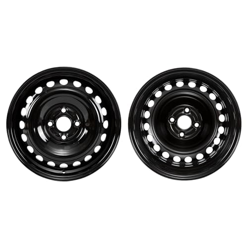 New 15x5.5 Inch Steel Replacement Wheel Rim for Kia Rio 2018-2022, OE Stock Specs, Painted Black Fit 185/65R15 (1)