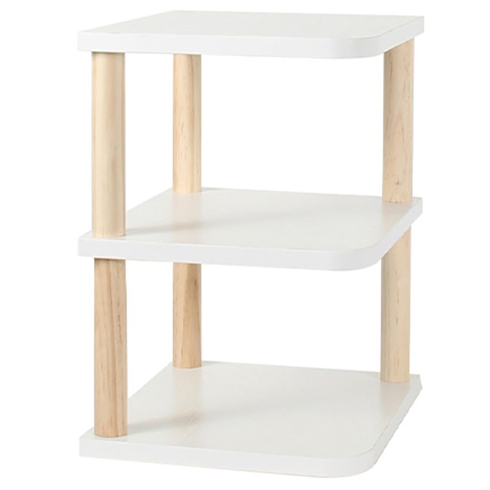 Amazon｜机上ラック 木製 3段卓上収納シェルフ 収納棚 オープンラック