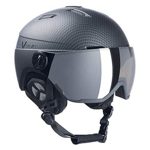 Casco de esquí con visera estilo piloto Cover