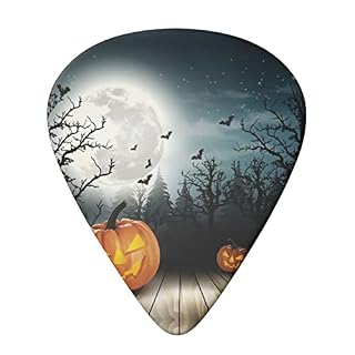 Lot de 6 médiators Halloween Moon Bat Pumpkin pour guitare acoustique, guitare électrique, basse, ukulélé – Fin, moyen… - Les Beatles, Paul McCartney, John Lennon, RIngo Starr, George Harrison Lot de 6 médiators Halloween Moon Bat Pumpkin pour guitare acoustique, guitare électrique, basse, ukulélé - Fin, moyen… – Image 3