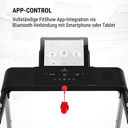 Klarfit Treado Active Laufband Klappbar, Treadmill mit 1,1 PS Motorleistung, Laufband für Zuhause Treadmill Walking Pad… – Bild 4