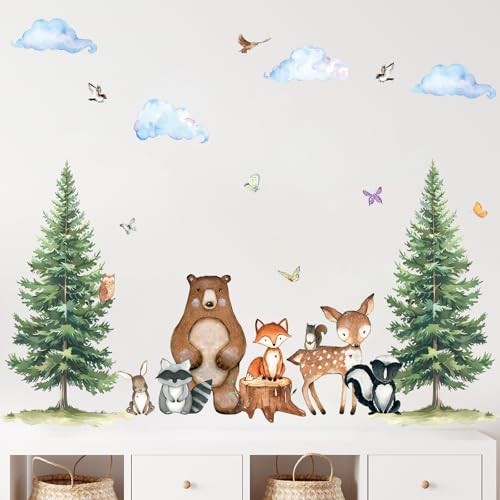 Vinilos Decorativos Uflashmi Woodland para Pared Infantil miniatura 1