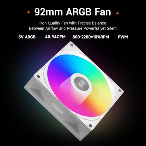 Image of PCCOOLER CPS R400 ARGB Air CPU Cooler, 4 Next-Gen Heatpipes, 2200RPM PWM Control 92mm ARGB Fan, 180W TDP, for AMD AM4 /AM5 /Intel LGA 115X /1200 /1700 /18XX White