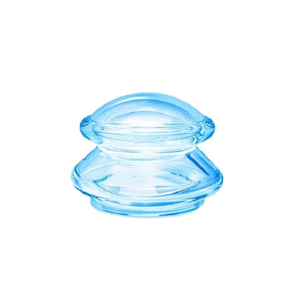Anti Cellulite Suction Bubble Sucker Massage Cups for Muscle & Joint Pain Relief, Silicone Cupping Cup(M,Blue)