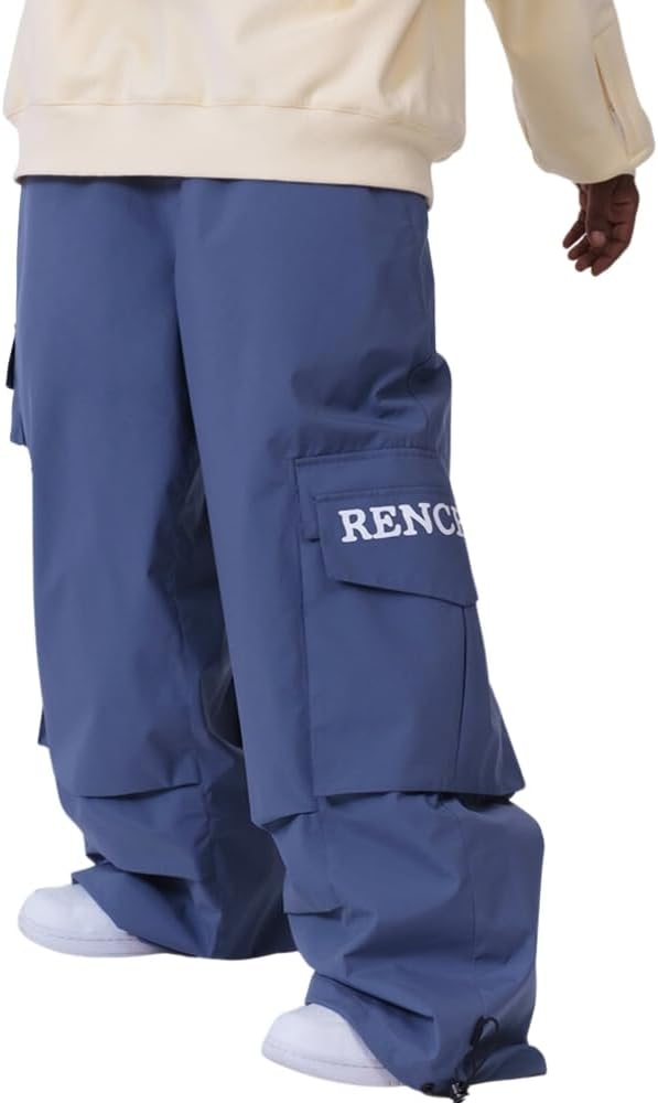 3L Baggy Ski Pants for Men and Women Insulated Outdoor Snow Skiing Pants Waterproof Fleeced Snowboard Pant