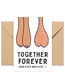 HUVZOR Goldene Hochzeit Geschenke für Ehefrau, lustige Jahrestagskarte für Paare, jahrestag geschenk, geschenk hochzeitstag, Silberhochzeitskarte für Ehemann, Valentinstag Jubiläum