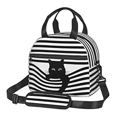 Striped black cat