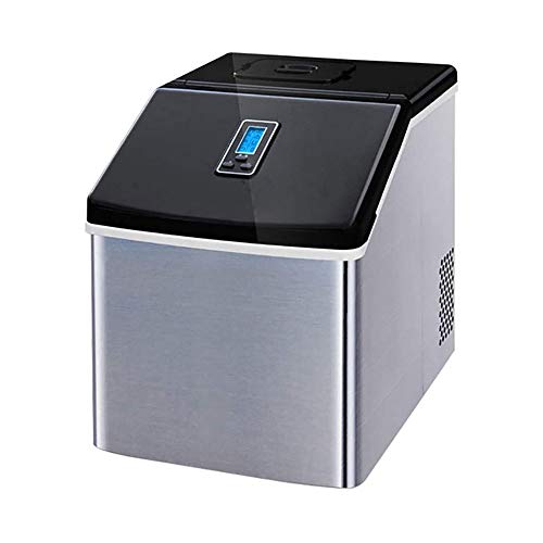 Commercial Milk Tea Shop with ice Machine, 25kg Manual Water Addition, Cube ice Stainless Steel Household Small ice Machine.