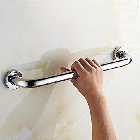 Bathroom Grab Bar, Anti Slip Shower Grab Bar Handle, Stainless Steel Bathroom Grab Grip Safety Hand Rail Support/Toilet Aid, for Disabled Elderly Children Mobility & Daily Living Aids(size:400mm) Cover
