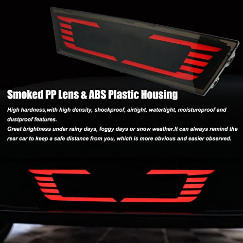 Duntuo Rear 3Rd Brake Lights Pilot Center Tail Lights For Tesla Model Y 2020 2021 2022 With Dynamic Turn Signals Rear Identification Lamp Trailer Tow Cover #TOP3