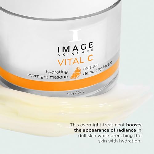 IMAGE Skincare, VITAL C Hydrating Overnight Masque, Revitalizing Sleeping Facial Mask with Blue-Green Algae Extract and Hyaluronic Acid, 57 g - Image 4
