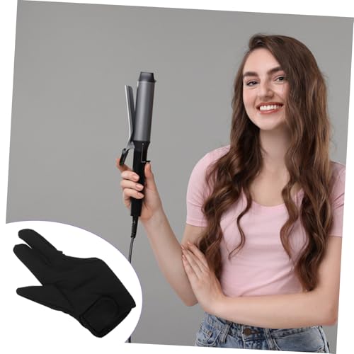 Guantes para Estilizado de Cabello con Diseño de Correa de Tres Dedos para Uso Seguro con Rizadores y Planchas, para Salones y Uso Doméstico, Alta Temperatura miniatura 6