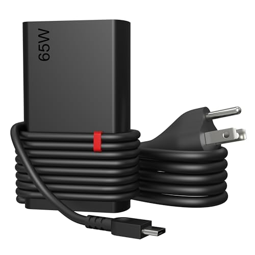 New Slim 65W USB C Laptop Charger Compatible with Lenovo Yoga Thinkpad