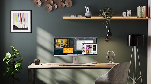 Image of ALOGIC 40 inch Edge 21:9 Ultrawide 5K (5120 x 2160) 100Hz Monitor with USB-C Dock and 90W Power Delivery (Silver)