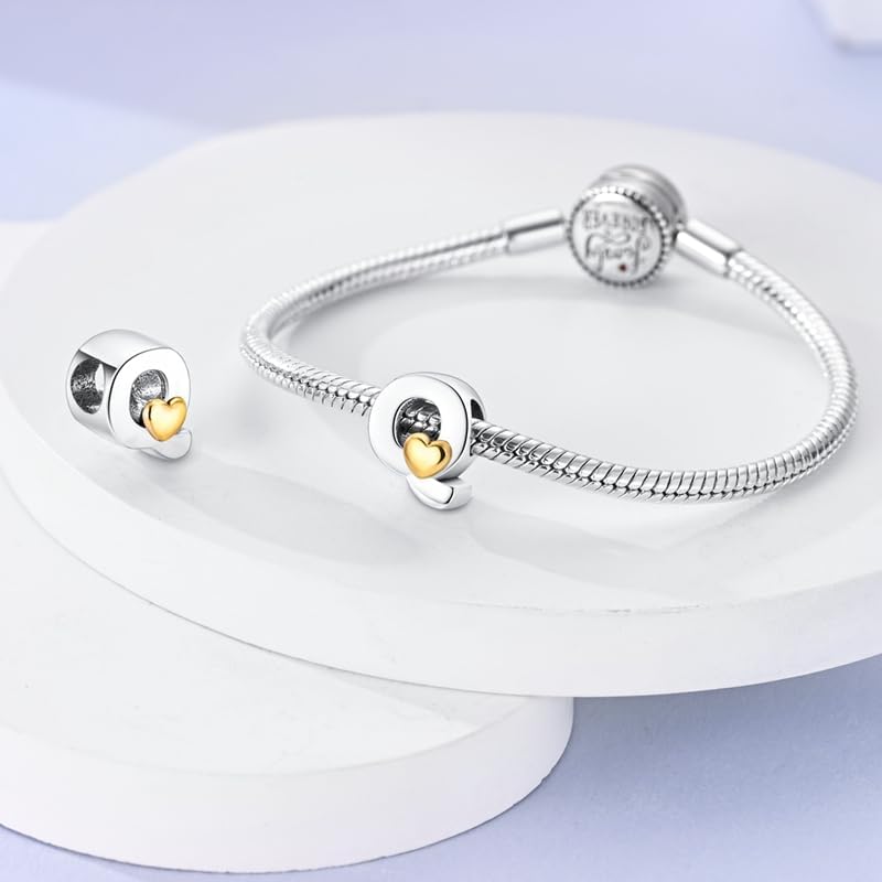 Pink Letter Charms 26 Initial Beads for Pandora Bracelet S925 Sterling Silver Charms Pendant for Women - Image 5