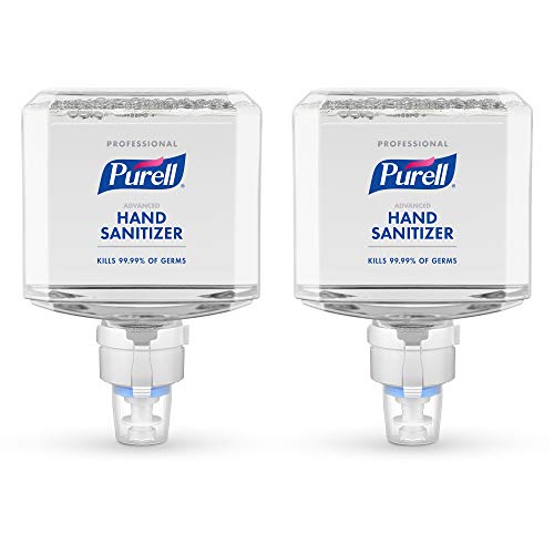 PURELL Professional Advanced Hand Sanitizer Foam, 1200 mL Refill for PURELL ES8 Touch-Free Hand Sanitizer Dispenser (Pack of 2) - 7754-02