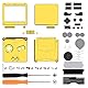 eXtremeRate Full Gehäuse für Nintendo Gameboy Advance SP,IPS Ready Upgraded Hülle & Taste Case Cover Shell Abdeckung Buttons für gba Konsole IPS&Standard LCD(KEIN Konsole&Platine)-Chrome Gold