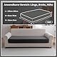 OHSIO Stretch Sofa Sitzkissenbezug - Rutschfester Sofa Überzug, Waschbarer Sofabezug, Universeller Couch Überzug, Strapazierfähig & pflegeleicht(Dunkelgrau, 1x Sitzbezug L)