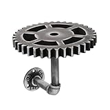 TOBBOMEY Estante de Pared Industrial Vintage de Hierro con Soporte Robusto...