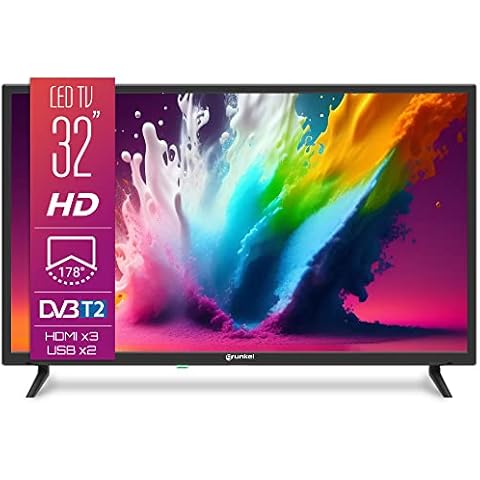 Grunkel Televisor LED-325N1 32" HD Ready con TDT Alta definición T2 y Grabador USB-PVR Cover