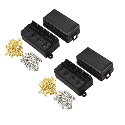 Caja de relés y fusibles de 12 vías y 32V con 88 terminales para coche y remolque