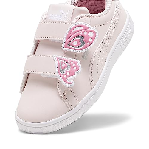 Puma Kids' Smash 3.0 Butterfly Hook and Loop Frosty Pink-Strawberry Burst-Puma White-Puma Silver Little Kid 10.5