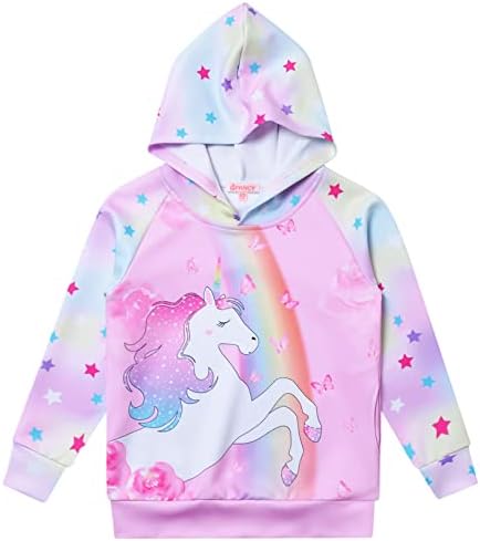 QPANCY Girls Oversized Sweatshirts Long Sleeve Casual Pullover To...