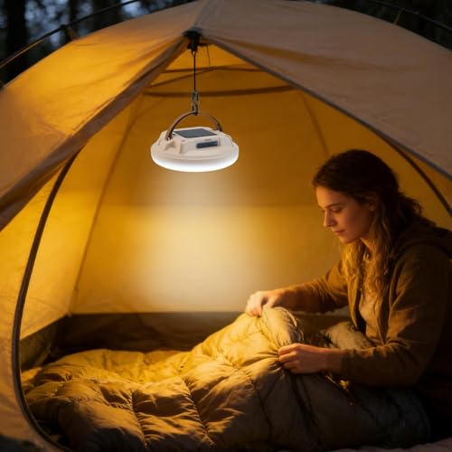 Lanterne solaire camping super lumineuse à 4 modes pour éclairage extérieur