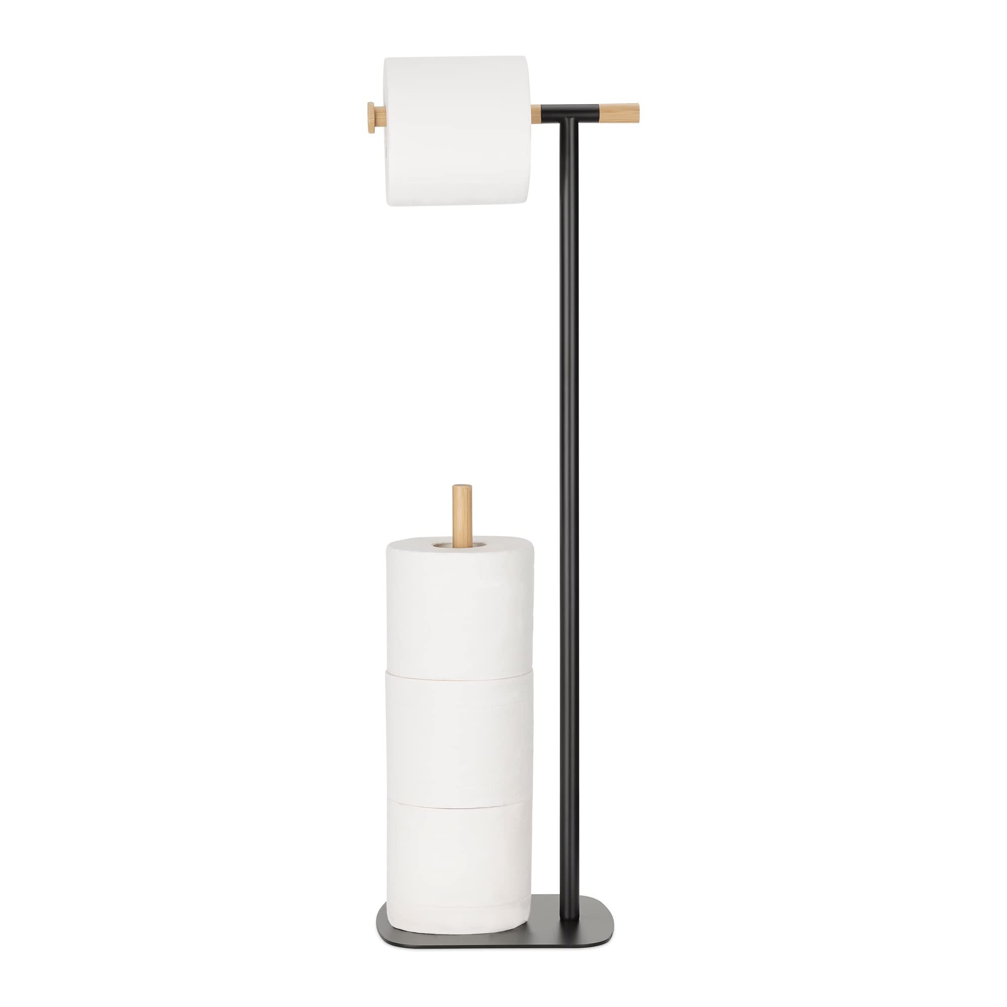 Tokokimo Toilettenpapierhalter Stehend - Edelstahl Halter Für 4 Rollen, Ohne Bohren