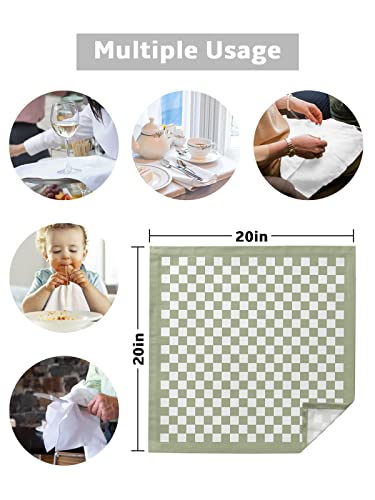 Set de 4 servilletas de tela geométricas 20x20 pulg miniatura 5