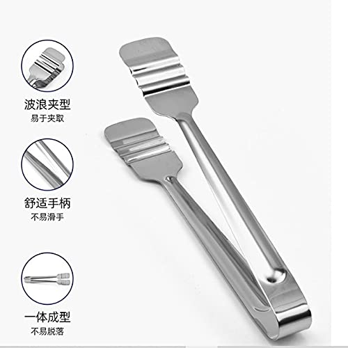 Pinzas de Cocina Pinzas para Alimentos, Pinzas de Cocina de Acero para cocinar, Barbacoa, Tijeras para Servir Pinzas, Alicates para Buffet Seguro y Duradero,Tamaño: 22,2 cm