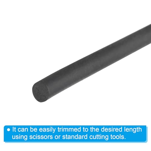 Image of PATIKIL 4 /32 Inch x 32.8 Feet Backer Rod, Hard Solid Nitrile Rubber Rope Caulk Crack Gaps Joint Filler Weather Stripping for Home Construction, Industrial Equipment Gasket DIY,Black