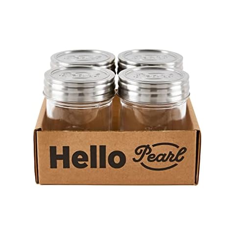 Sturzgläser Sympl Luna Preserving- 250ml Hello Pearl 4er Set Cover