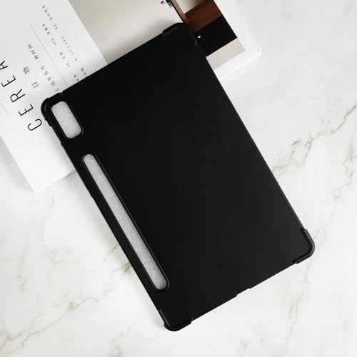 Funda para Lenovo Tab P11 Pro Gen 2 con protector de pantalla de vidrio templado negro 4