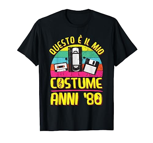 Anni 80 Vestito & Costume Anni '80 Festa Donna Bambina Disco Maglietta