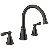 Moen 86924BRB Deck Mounted Roman Tub Faucet Trim from the Banbury Collection, Mediterranean Bronze