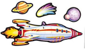 Big Rocket Ship Bulletin Board Set: Carson-Dellosa Publishing ...