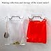 Trash Bag Holder for Cupboards Kitchen Cabinet Door, Stainless Steel Portable Garbage Bins ( with Wall Sticker Base ) Kitchen Waste Bins, Easy to Store, Can Be Put Away At any Time, Kitchen Essential