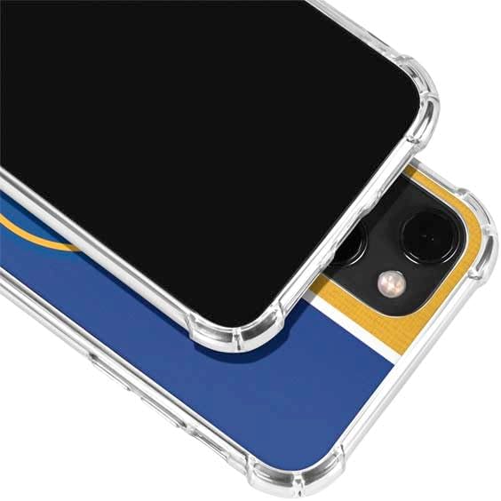 Skinit Clear Phone Case Compatible with iPhone 13 - Officially Licensed NBA Golden State Warriors Canvas Design