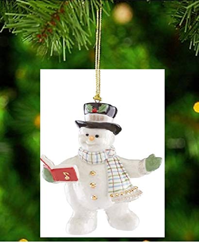 Lenox 2018 Snowy Song Snowman Porcelain Christmas Ornament New In Box #TOP30