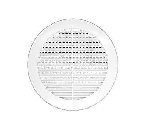 Image of OICOTA Circle Cowl Air Vent Grille Cover Ducting, White, 6 Inch (Round Vent)