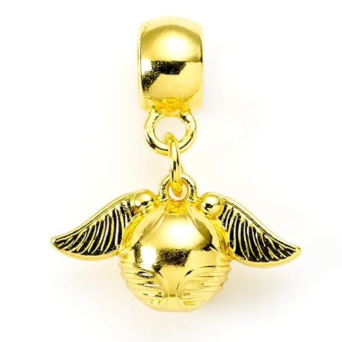 Harry Potter Ciondolo a forma di boccino d'oro, taglia unica, in lega di zinco, 93% zinco + 3% rame + 4% alluminio, senza pietre preziose, One Size, Lega di zinco: 93% zinco + 3% rame + 4% alluminio,