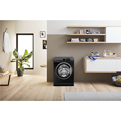 Hotpoint NDB 9635 BS UK Freestanding 9/6 kg Washer Dryer, rpm, Black - Image 2
