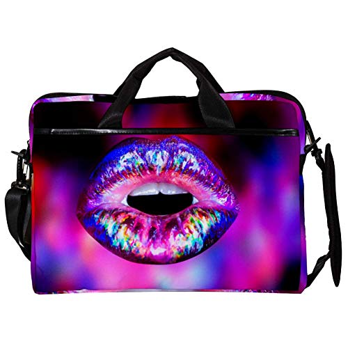 Sac à bandoulière pour ordinateur portable 14-15,4 pouces Shiny Lips
